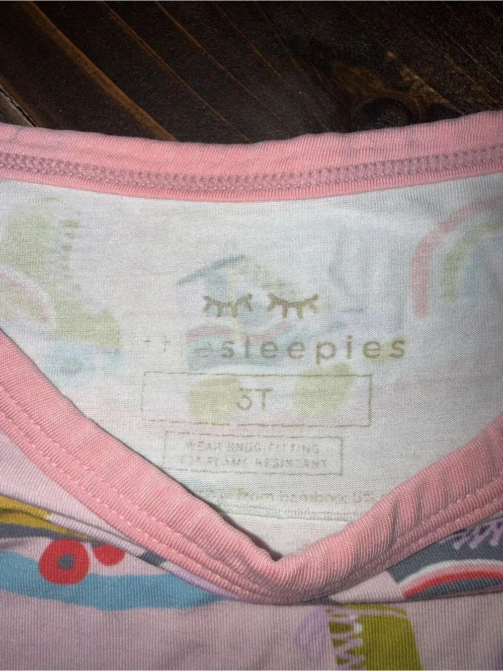 Little Sleepies Retro Rollerskates Bamboo Pajamas Size 3T